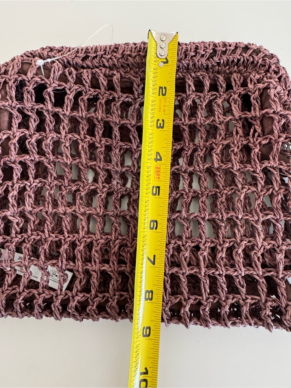 Nwot Free People Brown sand bound Crochet Clutch - Picture 10 of 10